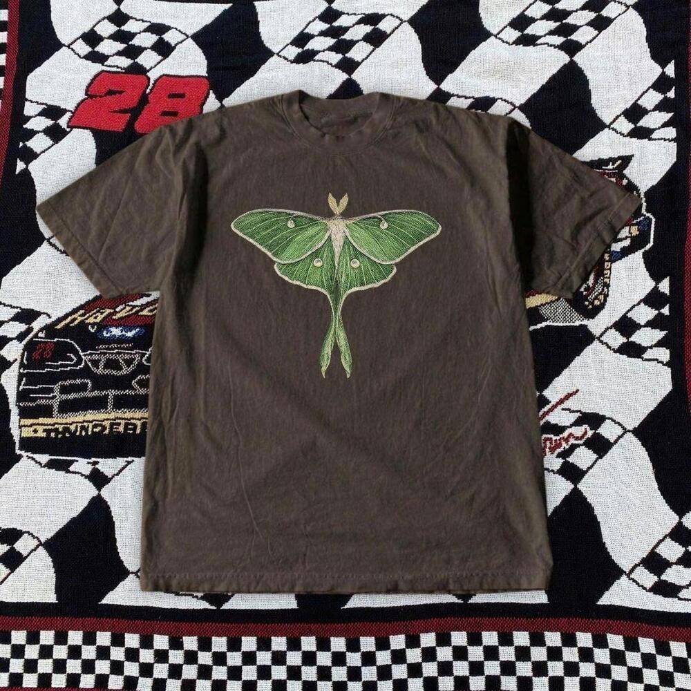 Brown And Green Luna Moth Graphic Tee